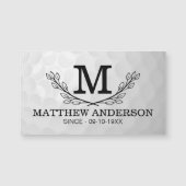 ゴルフパーソナライズされたボールパターン名モノグラム年齢 (正面)