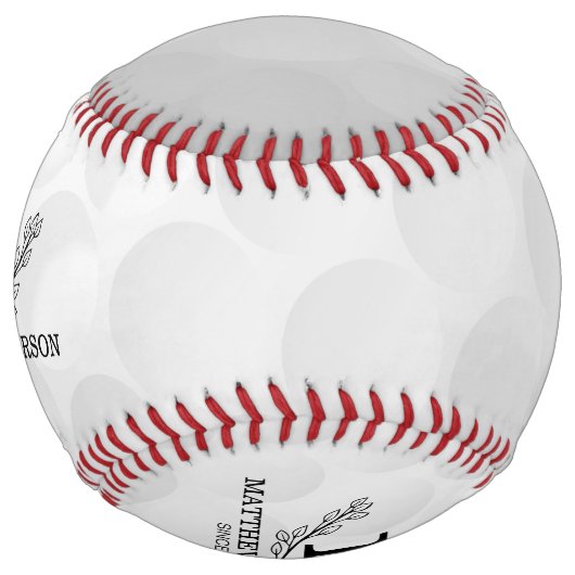 ゴルフパーソナライズされたボールパターン名モノグラム年齢 ソフトボール (正面)