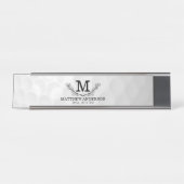 ゴルフパーソナライズされたボールパターン名モノグラム年齢 デスクネームプレート (正面)