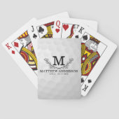 ゴルフパーソナライズされたボールパターン名モノグラム年齢 トランプ (裏面)