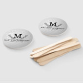 ゴルフパーソナライズされたボールパターン名モノグラム年齢 ハンドファン (組立なし)