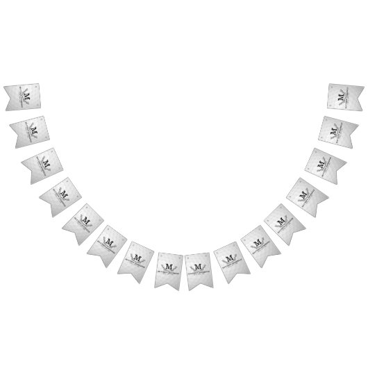 ゴルフパーソナライズされたボールパターン名モノグラム年齢 バンティングフラッグ (全)