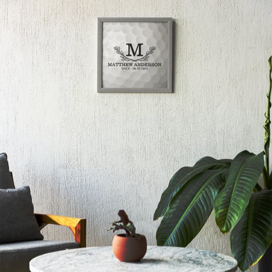 ゴルフパーソナライズされたボールパターン名モノグラム年齢 フォトプリント