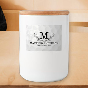 ゴルフパーソナライズされたボールパターン名モノグラム年齢 フードラベル