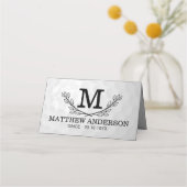 ゴルフパーソナライズされたボールパターン名モノグラム年齢 プレイスカード (正面)