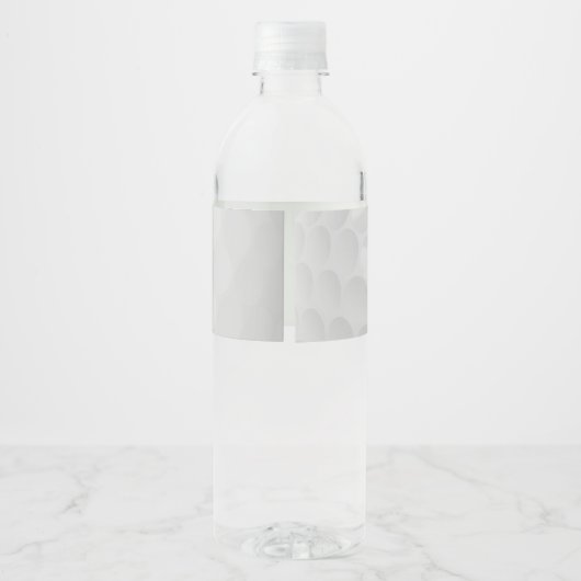 ゴルフパーソナライズされたボールパターン名モノグラム年齢 ペットボトルラベル (裏面)