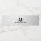 ゴルフパーソナライズされたボールパターン名モノグラム年齢 ペットボトルラベル (シングルラベル)