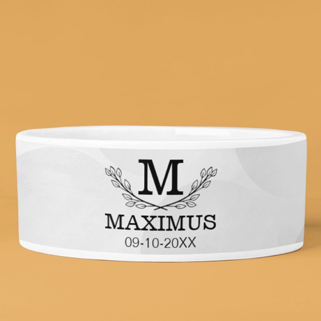 ゴルフパーソナライズされたボールパターン名モノグラム年齢 ボウル (クリエイターアップロード済み)