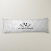 ゴルフパーソナライズされたボールパターン名モノグラム年齢 ボディピロー (裏面)