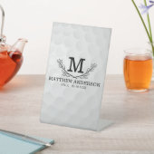 ゴルフパーソナライズされたボールパターン名モノグラム年齢 台座サイン (インサイチュ)