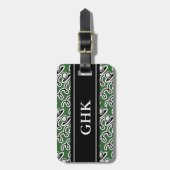 ゴルフパーソナライズされたボール付き荷札デザイン ラゲッジタグ (正面縦)