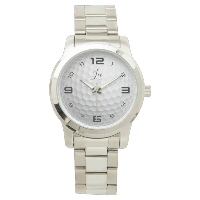 ゴルフパーソナライズされたボール時計 腕時計 (正面)