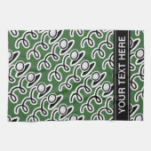 ゴルフパーソナライズされたボール模様のゴルフタオル キッチンタオル (横)