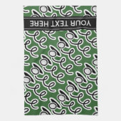 ゴルフパーソナライズされたボール模様のゴルフタオル キッチンタオル (縦)