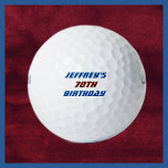 ゴルフパーソナライズされたボール70誕生日 ゴルフボール<br><div class="desc">ゴルフパーソナライズされたの70番素晴らし誕生日のギフトお気に入りのだ!ボール失ったを簡単に識別して戻すことができる。文字は青で深いブルゴーニュ赤で、簡単に変更できる。ゴルファーが好きになるぞ!All Rights Reserved © 2024 Alan & Marcia Socolik.</div>