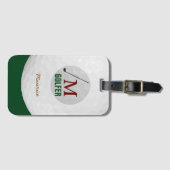 ゴルフパーソナライズされたボール ラゲッジタグ (正面横)