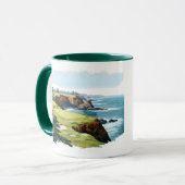 ゴルフパーソナライズされたマグ マグカップ (正面左)