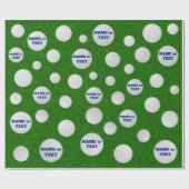 ゴルフパーソナライズされたラッピング紙 ラッピングペーパー (フラット)