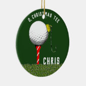 ゴルフパーソナライズされた収集可能 セラミックオーナメント (右)
