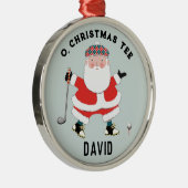 ゴルフパーソナライズされた収集可能 メタルオーナメント (右)