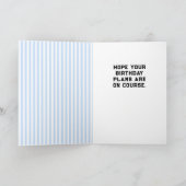 ゴルフパーソナライズされた誕生日 カード (内部)