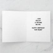 ゴルフパーソナライズされた誕生日 カード (内部)