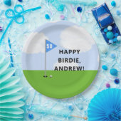 ゴルフパーソナライズされた誕生日 ペーパープレート (パーティー)