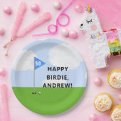 ゴルフパーソナライズされた誕生日 ペーパープレート (パーティー)