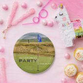 ゴルフパーソナライズされた退職パーティー紙プレート ペーパープレート (パーティー)