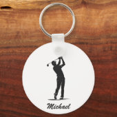 ゴルフパーソナライズされた選手ゴルファーのゴルフ名 キーホルダー (裏面)