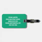 ゴルフパーソナライズされた選手ゴルファーのゴルフ名 ラゲッジタグ (裏面横)