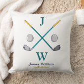 ゴルフパーソナライズされた選手 クッション (ブランケット)