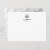 ゴルフパーソナライズされた ノートカード (正面/裏面)