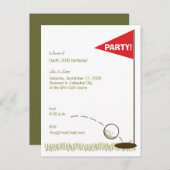 ゴルフパーティの招待状 インビテーションポストカード (正面/裏面)