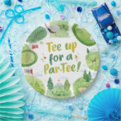 ゴルフパーティーおもしろいことわざティーアップ用パーT型 ペーパープレート (パーティー)