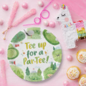 ゴルフパーティーおもしろいことわざティーアップ用パーT型 ペーパープレート (パーティー)
