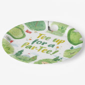 ゴルフパーティーおもしろいことわざティーアップ用パーT型 ペーパープレート (アングル)