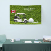 ゴルフパーティーとカナダの旗  横断幕 (トレードショー)