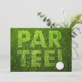 ゴルフパーティーのカスタマイズ可能な招待状 招待状 (スタンド正面)