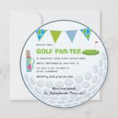 ゴルフパーティーの写真招待状 招待状 (正面)