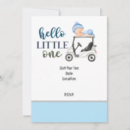 ゴルフパーティーは日付を保存する赤ちゃんシャワーBOY 招待状