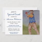 ゴルフパーティーイベント招待状 招待状 (正面)