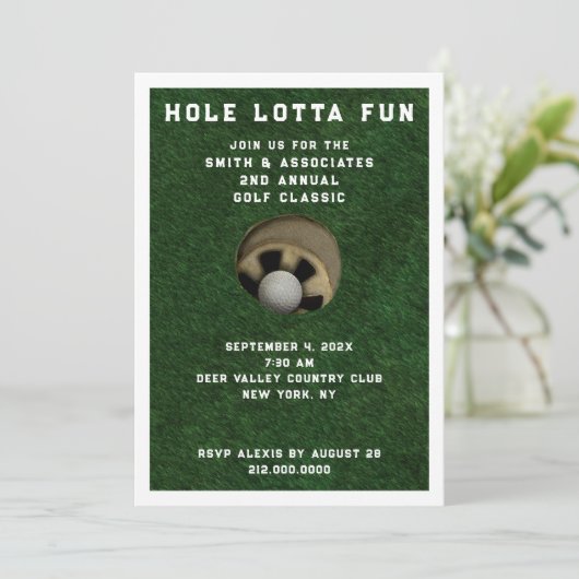 ゴルフパーティーイベント招待状 招待状 (スタンド正面)