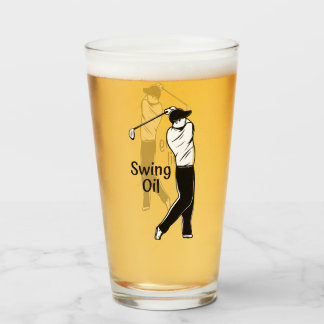 ゴルフパーティースイング油ビール タンブラーグラス