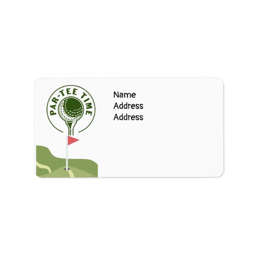 ゴルフパーティータイムオンゴルフコース ラベル (正面)