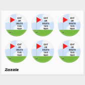 ゴルフパーティートーナメントクラシックラウンドステッカー ラウンドシール (シート)