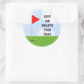 ゴルフパーティートーナメントクラシックラウンドステッカー ラウンドシール (バッグ)