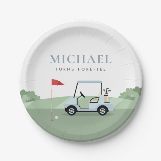 ゴルフパーティー用ペーパープレート ペーパープレート (正面)