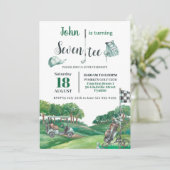 ゴルフパーティー70誕生日60歳 招待状 (スタンド正面)