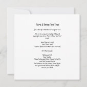 ゴルフパーティー ゴルフとビール 面白いゴルファー向けフレーズ 招待状 (裏面)